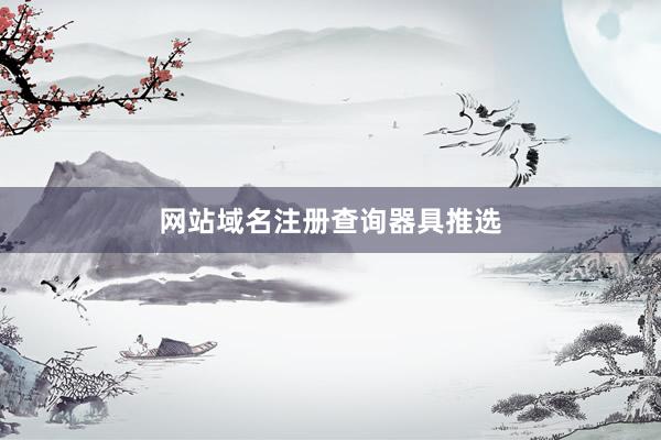 网站域名注册查询器具推选